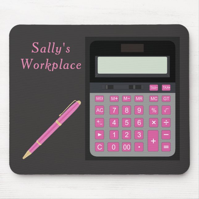 Tapis De Souris Calculette et stylo (Devant)