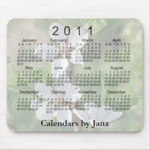 Tapis De Souris Calendrier 2011 floral