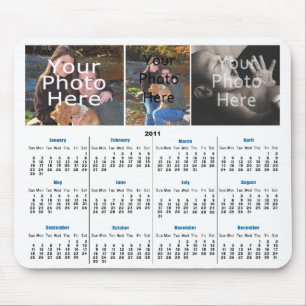 Tapis De Souris Calendrier 2011 Photo personnalisée Mousepad - Ajo