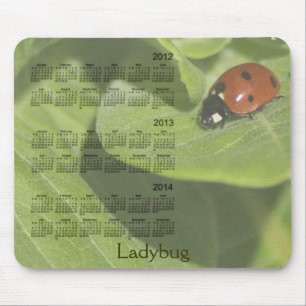 Tapis De Souris Calendrier 2012-2014 de coccinelle Mousepad