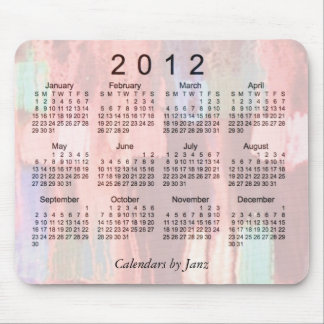 Tapis De Souris Calendrier 2012 abstrait
