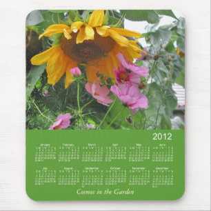 Tapis De Souris Calendrier 2012 floral