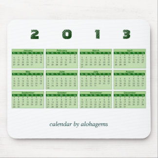 Tapis de souris calendrier 2013