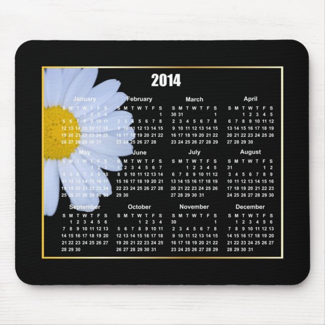 Tapis De Souris Calendrier 2014 (Devant)