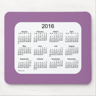 Tapis De Souris Calendrier 2016 de lavande par Janz Mousepad