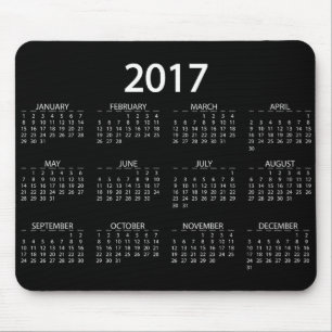 Tapis De Souris Calendrier 2017