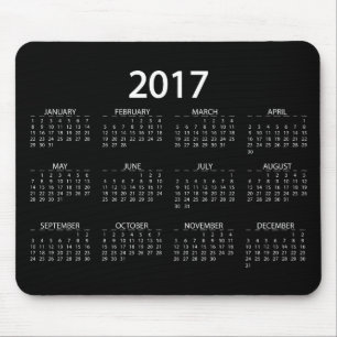 Tapis De Souris Calendrier 2017