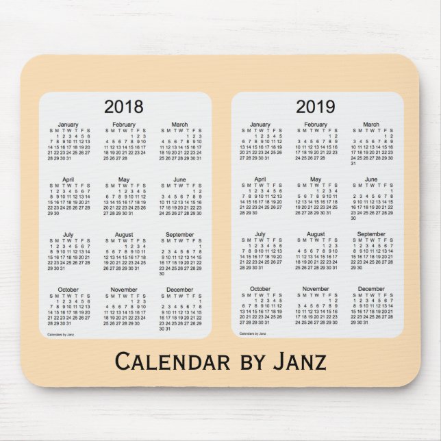 Tapis De Souris Calendrier 2018-2019 de blé par Janz Mousepad (Devant)