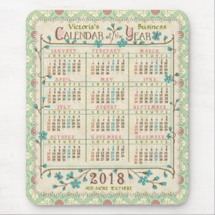 Tapis De Souris Calendrier 2018 (Voir la description pour la nouve