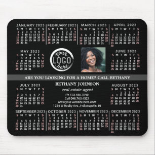 Tapis De Souris Calendrier 2023 Custom Business Logo Photo Texte F