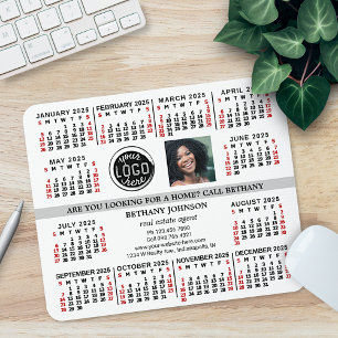 Tapis De Souris Calendrier 2023 Logo d'entreprise Photo Texte Faci