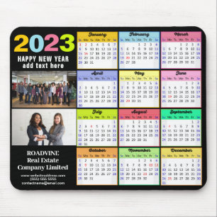 Tapis De Souris Calendrier 2023 Modern 2 Photo Custom Business