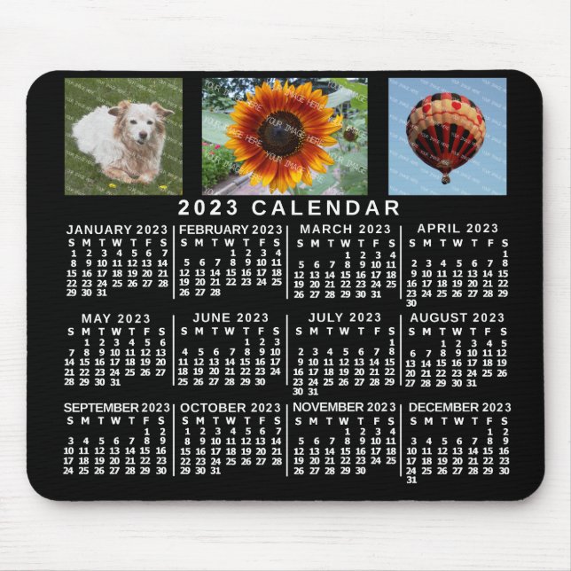 Tapis De Souris Calendrier 2023 (Voir la description pour la versi (Devant)