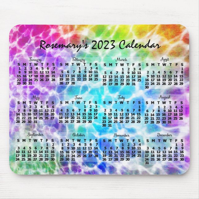 Tapis De Souris Calendrier 2023 (Voir la description pour la versi (Devant)