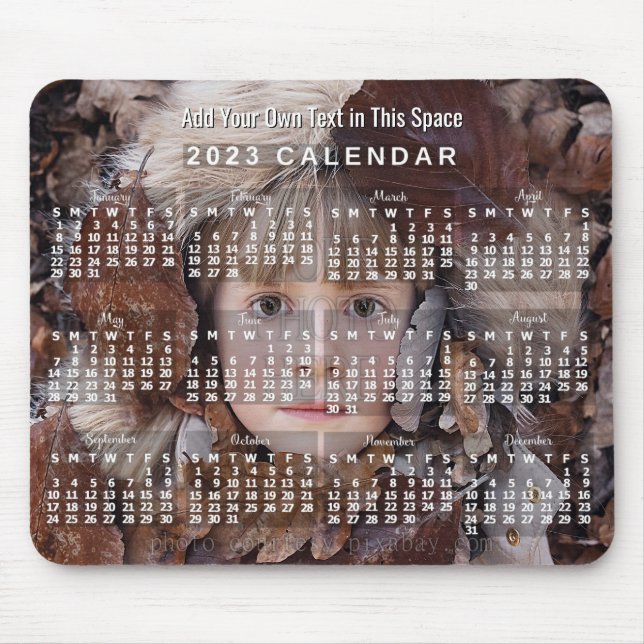 Tapis De Souris Calendrier 2023 (Voir la description pour la versi (Devant)