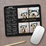 Tapis De Souris Calendrier 2024 - 4 photo collage texte de script<br><div class="desc">Un calendrier 2024 avec une place pour 4 photos. Vous pouvez ajouter un nom, un monogramme ou un autre texte personnalisé. Le calendrier est épuré et facile à lire. Vous pouvez modifier la couleur de l'arrière - plan si vous cliquez sur le lien personnaliser et accédez à la zone de...</div>