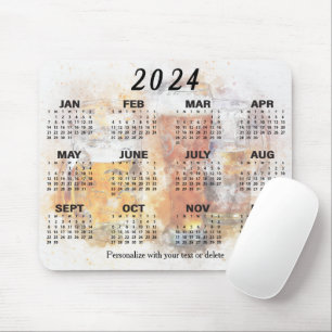 Tapis De Souris Calendrier 2024 - Lunettes de bière
