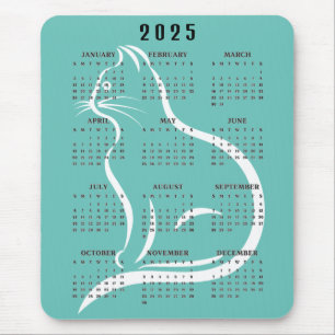 Tapis De Souris Calendrier 2025