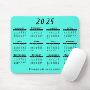 Tapis De Souris Calendrier 2025 Couleur do-it-yourself Arrière - p