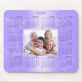 Tapis De Souris Calendrier 2025 Photo personnalisée Cadeau de Noël