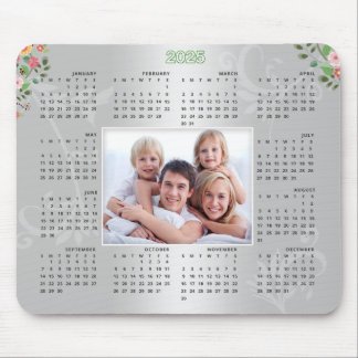 Tapis De Souris Calendrier 2025 Photo personnalisée Cadeau de Noël