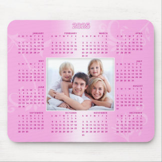 Tapis De Souris Calendrier 2025 Photo personnalisée Cadeau de Noël