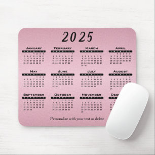 Tapis De Souris Calendrier 2025 Pretty Pink - Année