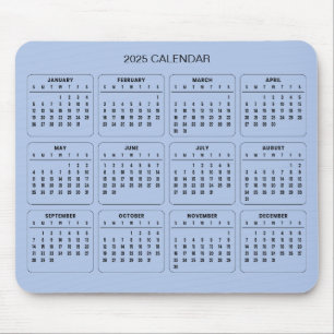 Tapis De Souris Calendrier 2025 simple mais élégant   Tapis de sou