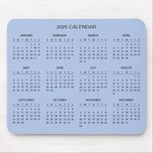 Tapis De Souris Calendrier 2025 simple mais élégant   Tapis de sou