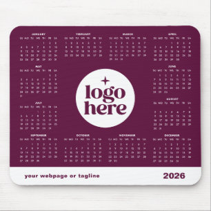 Tapis De Souris Calendrier 2026 Logo d'entreprise Marque