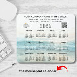 Tapis De Souris Calendrier 2026 Nom commercial Logo Code QR Pad so<br><div class="desc">Ce Mouse Pad 2026 - Serene Ocean Calendar Business Name Logo QR Code packs pas mal — a un calendrier complet ainsi que toutes vos informations commerciales — y compris le logo et le code QR. Un cadeau marketing pratique et abordable pour vos clients avec le logo de votre entreprise...</div>