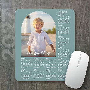 Tapis De Souris Calendrier 2027 avec photo - Arche moderne