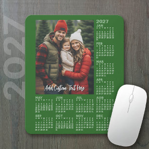 Tapis De Souris Calendrier 2027 avec photo - Moderne