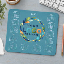 Calendrier 2027 de logo d'entreprise personnalisé