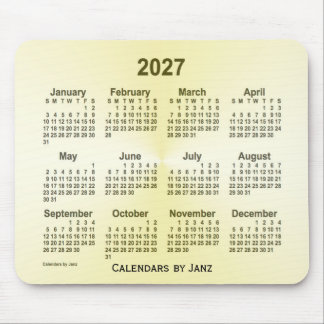 Tapis De Souris Calendrier 2027 en laiton par Janz Mouse Pad