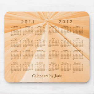 Tapis De Souris Calendrier 2 Ans 2011-2012