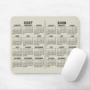 Tapis De Souris Calendrier 2 ans - vue annuelle