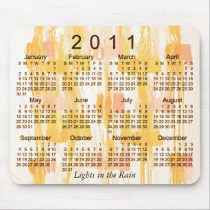 Tapis De Souris Calendrier Abstrait 2011
