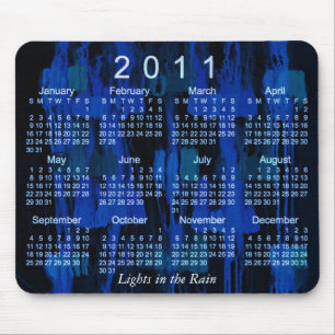 Tapis De Souris Calendrier Abstrait 2011