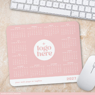 Tapis de souris calendrier annuel 2027 pour entrep