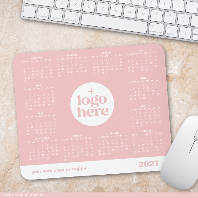Tapis de souris calendrier annuel 2027 pour entrep (Créateur téléchargé)