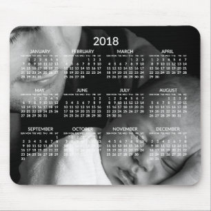 Tapis De Souris Calendrier annuel personnalisé 2018 Mousepads