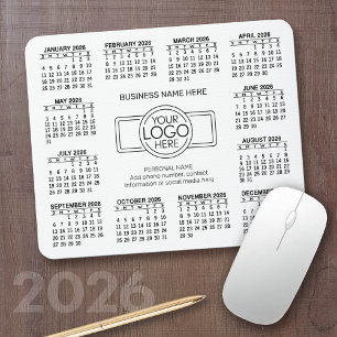 Tapis De Souris Calendrier avec logo Contact Information Magnet
