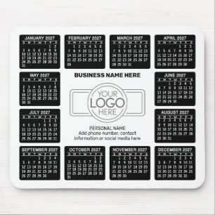 Tapis De Souris Calendrier avec logo Informations de contact Aiman