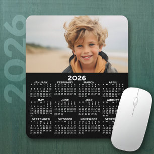 Tapis De Souris Calendrier avec photo - Vue Année verticale