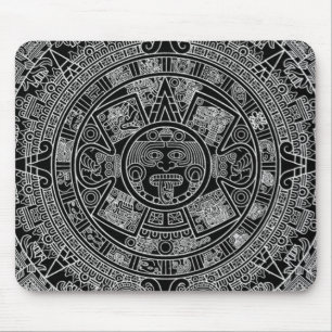 Tapis De Souris Calendrier aztèque maya (noir) 12.21.2012