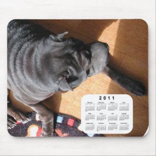 Tapis De Souris Calendrier Chien 2011 - Chinese Shar Pei