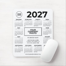 Calendrier d'affaires personnalisé 2027