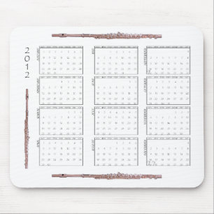 Tapis De Souris Calendrier de 2012 cannelures