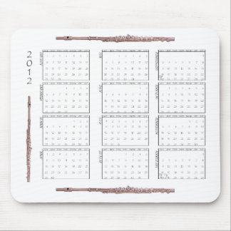 Tapis De Souris Calendrier de 2012 cannelures